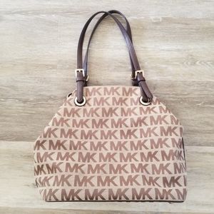 Michael Kors Brown Logo Tote Bag